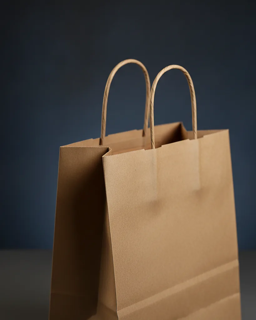 Custom merch bag, close-up of the edge, surface texture and finish