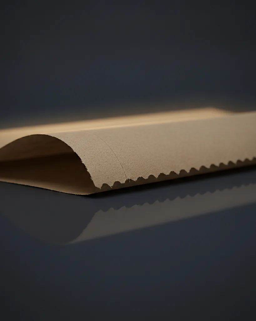 Custom tissue paper, close-up of the edge, surface texture and finish